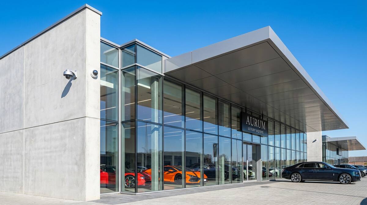 Car dealership security camera system